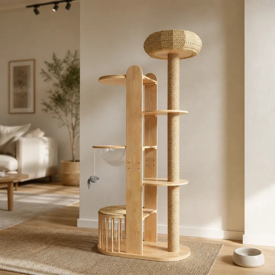 Yulan Meuble d'Escalade de Luxe pour Chats